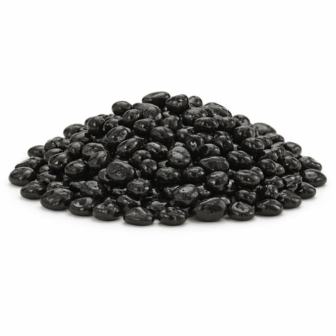 Home & Styling decoratie stenen - 650ml - zwart - hobby steentjes - sier stenen