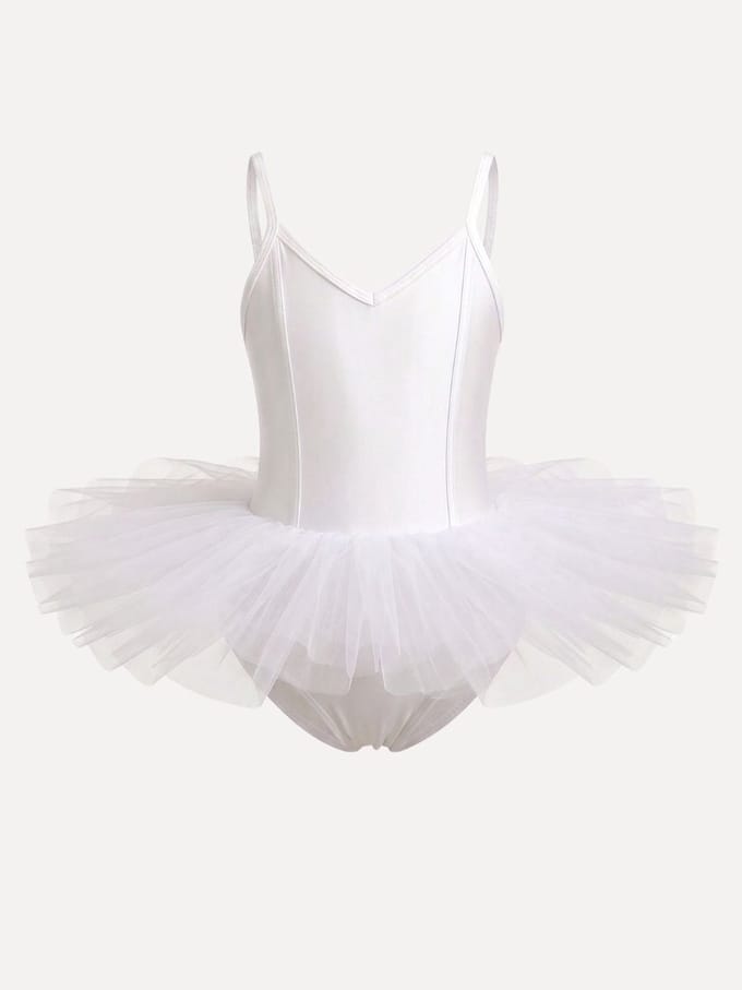 Dancer Dancewear® Tutu ballet kind wit - Balletpak met tutu - "Pavlova" - Maat 128/134 | 10 jaar