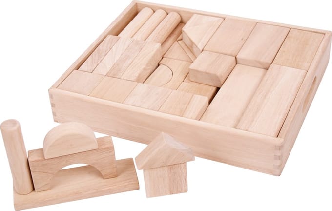 Bigjigs Large Wooden Building Blocks Set