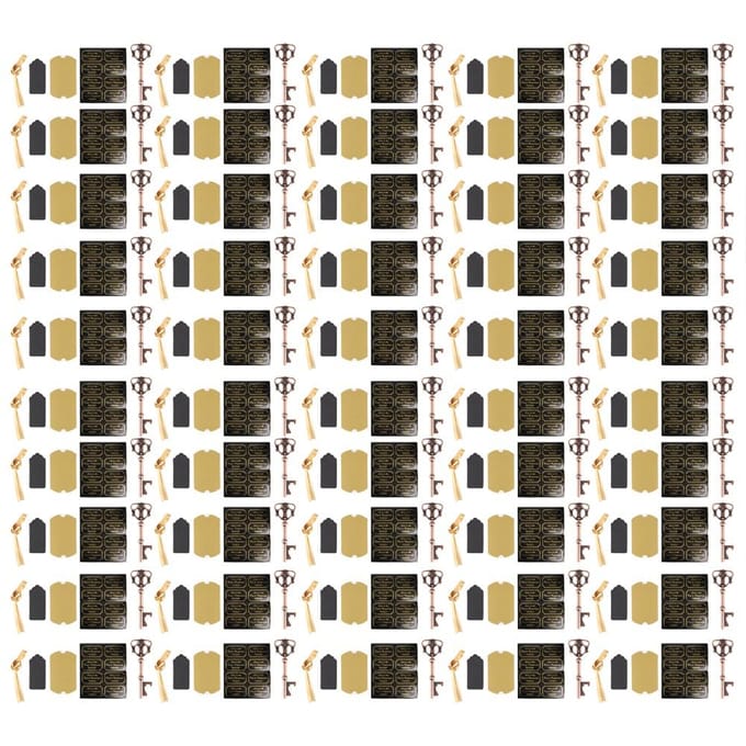 50 Pièces Style Européen Alliage de Zinc Forme de Clé Mariage Ouvre-Bière Outil d'Ouverture Ensemble (Type D) beige