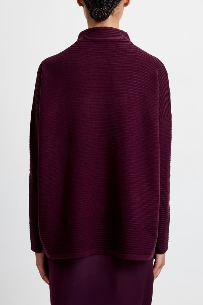 French Connection Babysoft Lena L/s High Nk Jmpr Burgundy Red Taglia: M | Maglioni a maglia Outlet | Donna | Marrone