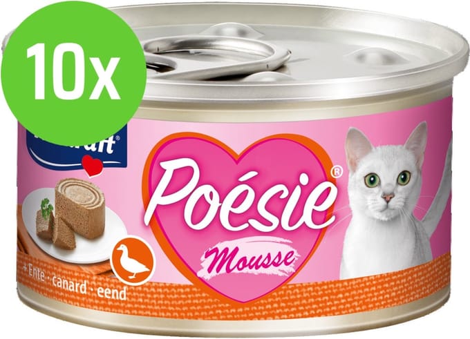 10x Vitakraft Poésie eend mousse kat, 85 gram