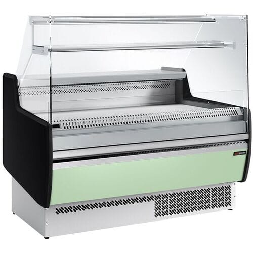 GGM Gastro Kühltheke - 1310mm - 1 Ablage - Frontblende Hellgrün
