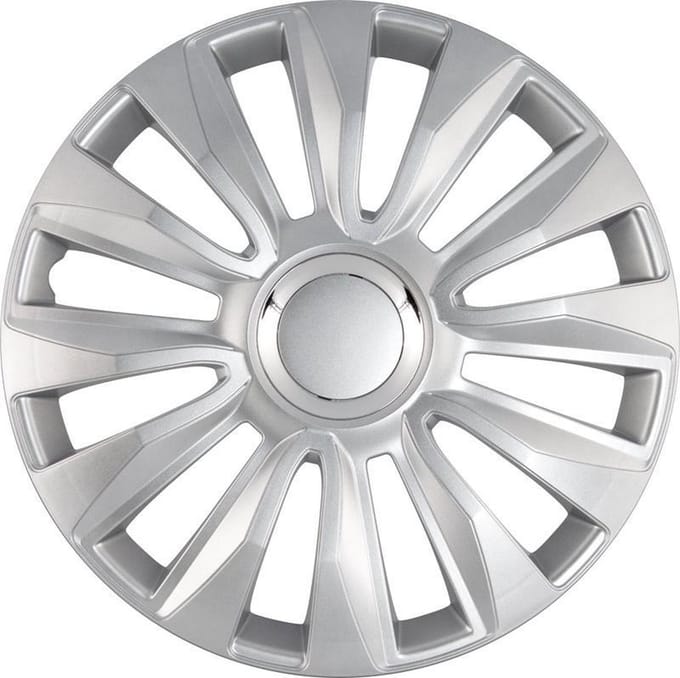 Autostyle Wieldoppen Avalone Pro 14 Inch Abs Zilver Set Van 4
