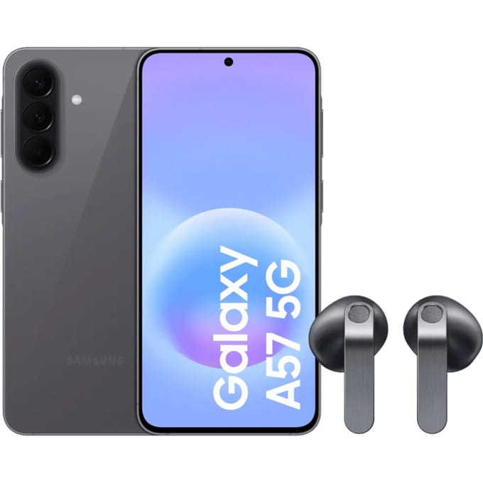 Samsung Galaxy A57 128GB Grijs 5G + Samsung Galaxy Buds4 Zwart