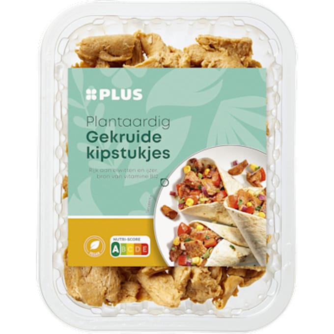 Plantaardige gekruide kipstukjes