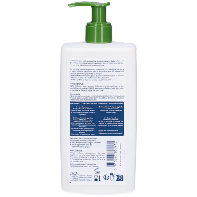 Neutraderm Baby Liniment Oleo-Calcaire Pompflacon Bio 480 ml