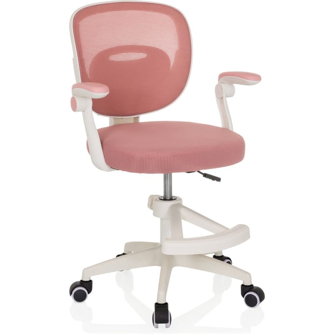 Kinderbureaustoel / kinderstoel KIDDY SMART stof roze hjh OFFICE