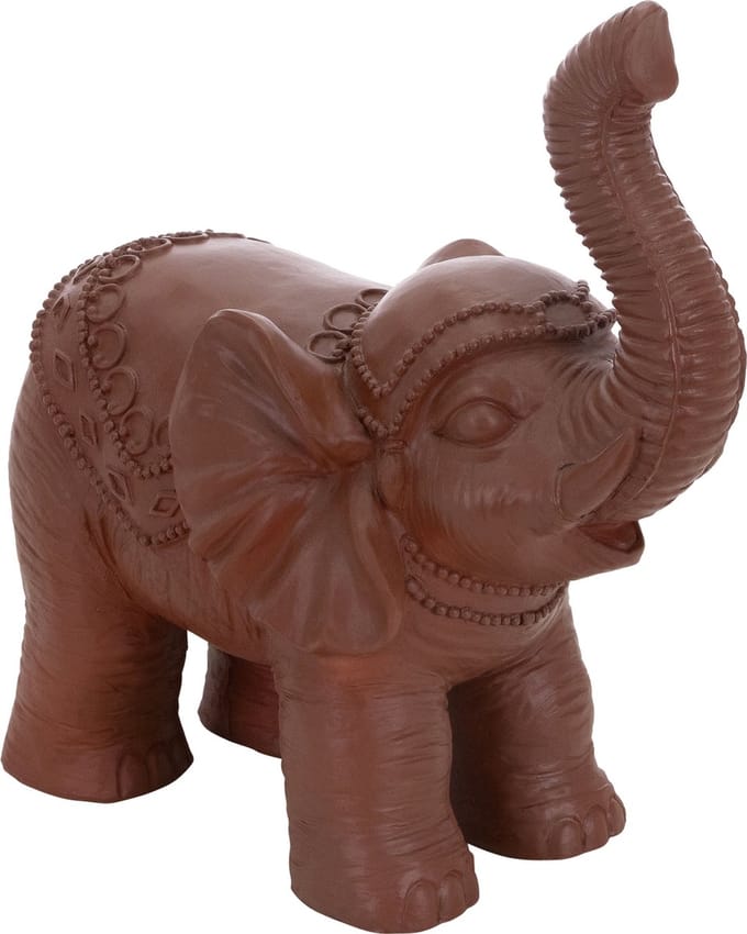 Deco Figuur Olifant 36x19x39 cm Bruin van ML-Design