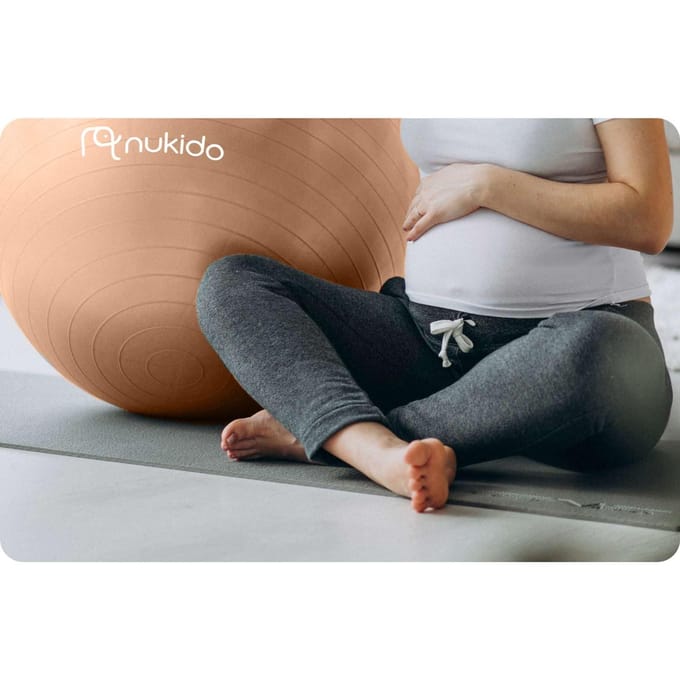Zwangerschaps- en aerobicsbal 65 cm NS-951 beige