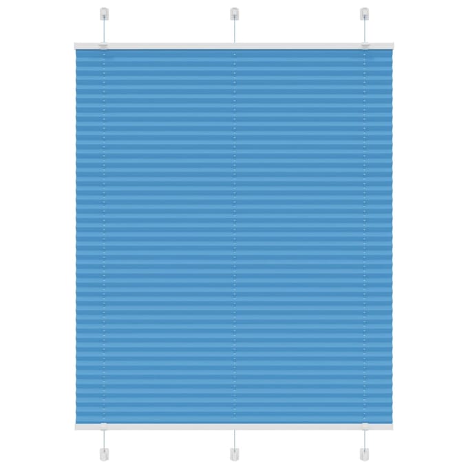 vidaXL - Plissé - rolgordijn - 110x100cm - stofbreedte - 109,4cm - polyester - blauw