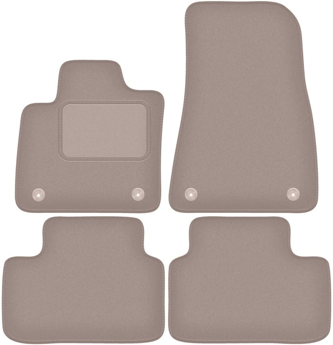 Beige velours vloermatten voor: Volvo XC40 Electric crossover (2020-)