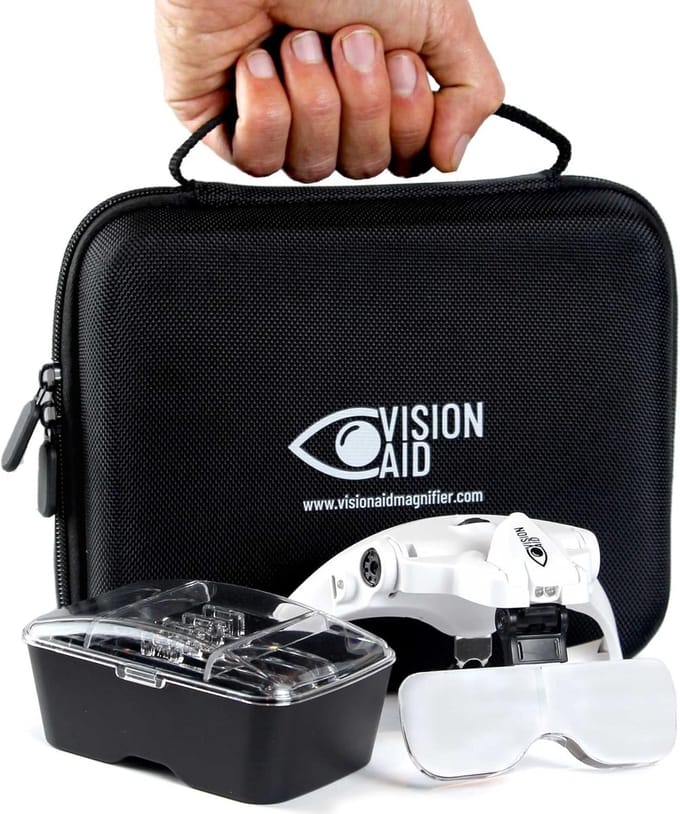 Handsfree Vergrootglas met LED-licht en 5 Lenzen voor Hobby's en Ambachten