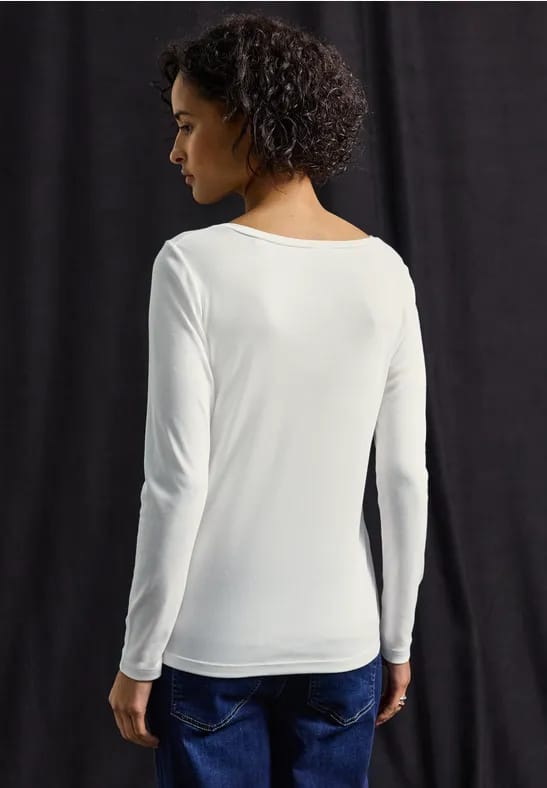 Basic shirt met lange mouwen