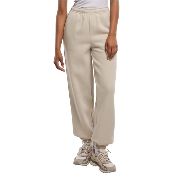 Urban Classics - Fluffy Dames joggingbroek - M - Grijs