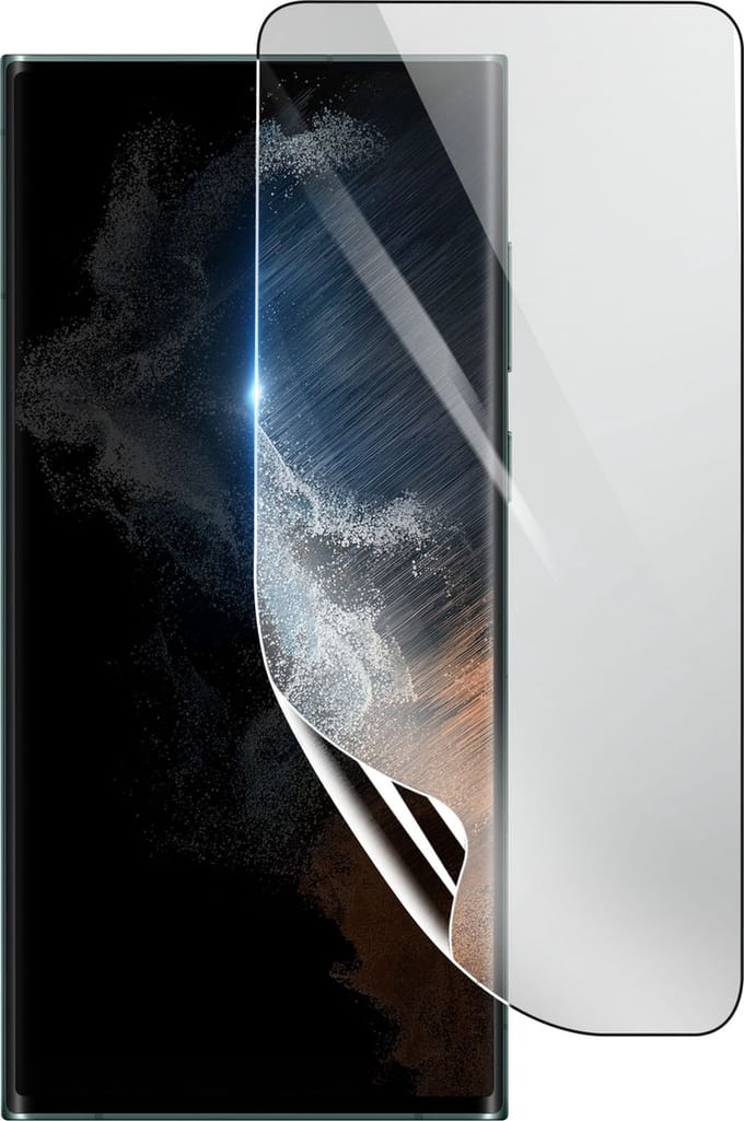 3mk, Geschikt voor Samsung Galaxy S22 Ultra, Schokbestendige Hydrogel Screenprotector, Transparant