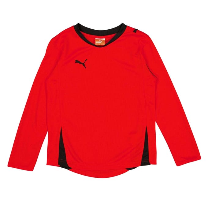Puma Kinderen Pwr C 5.10 Logo Langsleeve T-Shirt (Rood)