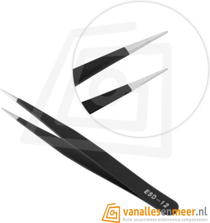 Pincet Anti-Statisch ESD ESD-12 Tweezer