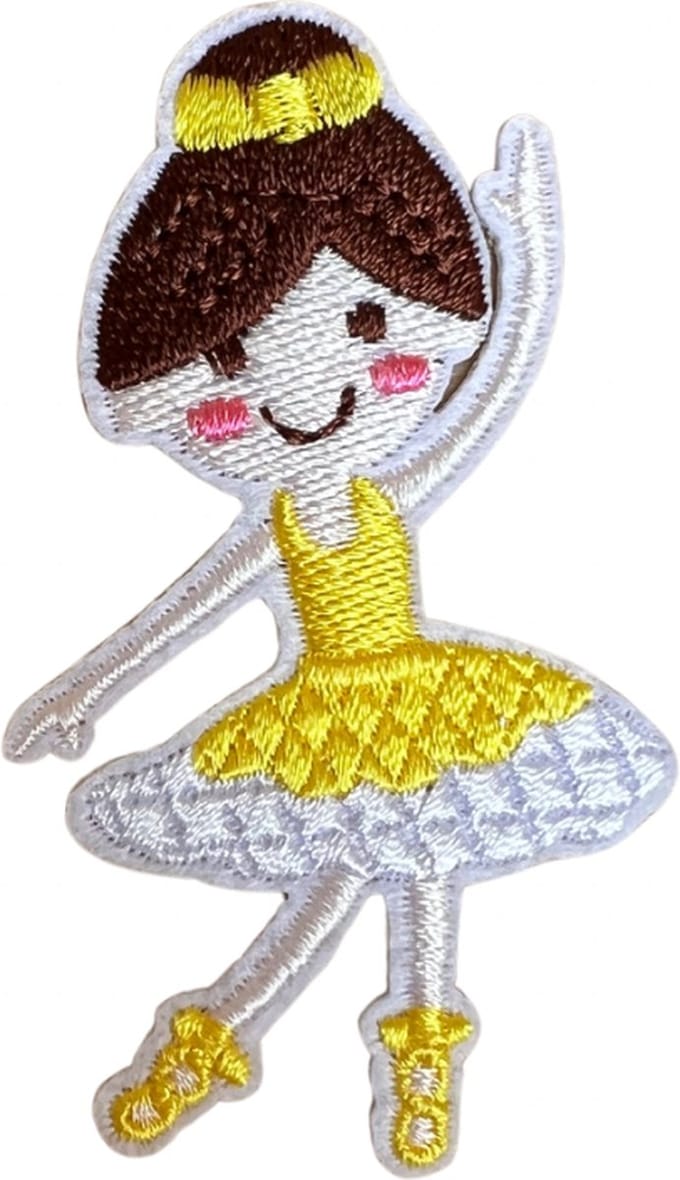 Patch - Strijkembleem - ballerina - danseres - rugzak - strijkbaar
