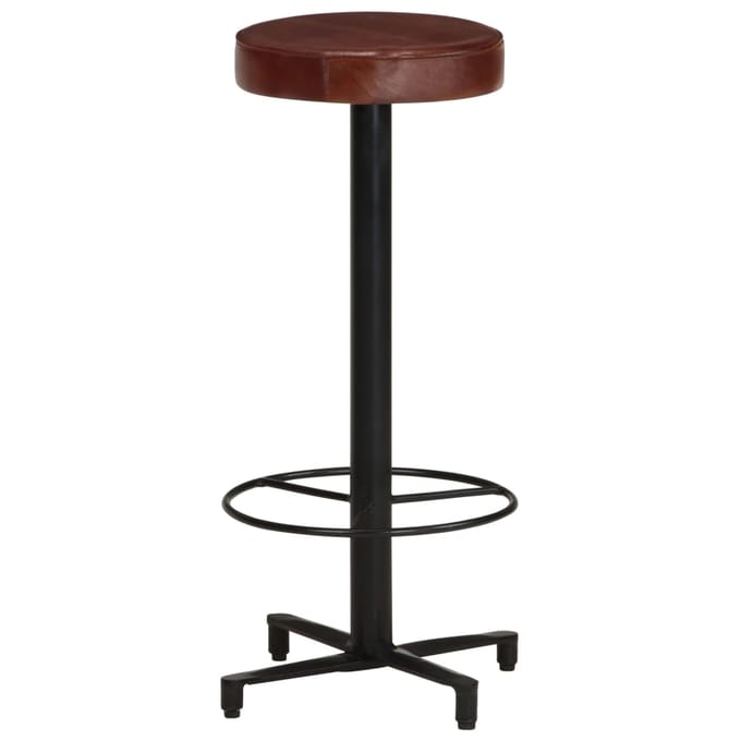 vidaXL - Barkrukken - 2 - st - 76 - cm - echt - leer