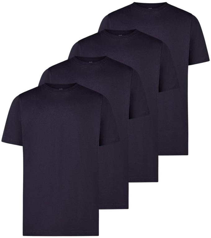 LERROS Heren t-shirt 4 pack Basic