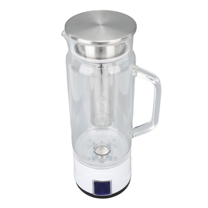 Waterkan met waterstof Rijke waterstofwatergenerator Machine met thee-infuser 1000 ml inhoud 1000‑1500 ppb Aanraakschakelaar L white