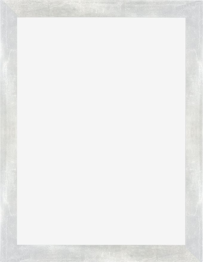 Fotolijst 60x80 cm - MDF - Zilver Glanzend Vintage - Marseille