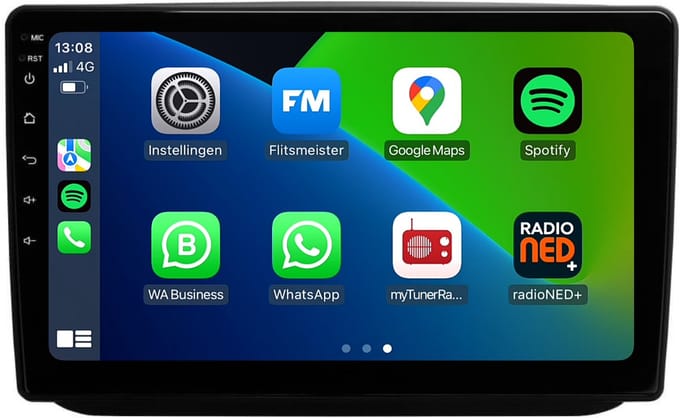 CarPlay autoradio geschikt voor Skoda Fabia | 2007 t/m 2015 | Android 13 | Draadloos Apple CarPlay & Android Auto | 2007 2008 2009 2010 2011 2012 | Bluetooth & Wifi