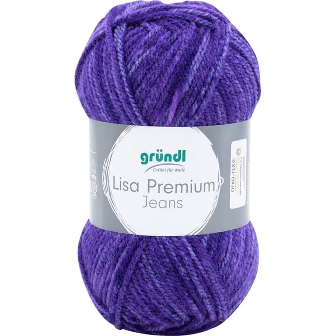 Gründl Wol "Lisa Premium Jeans" - Paars-Mottled