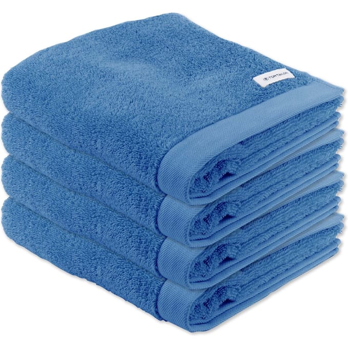 Tom Tailor Handdoek Color Bath Towel Een maat, 50x100 Verpakking van 4