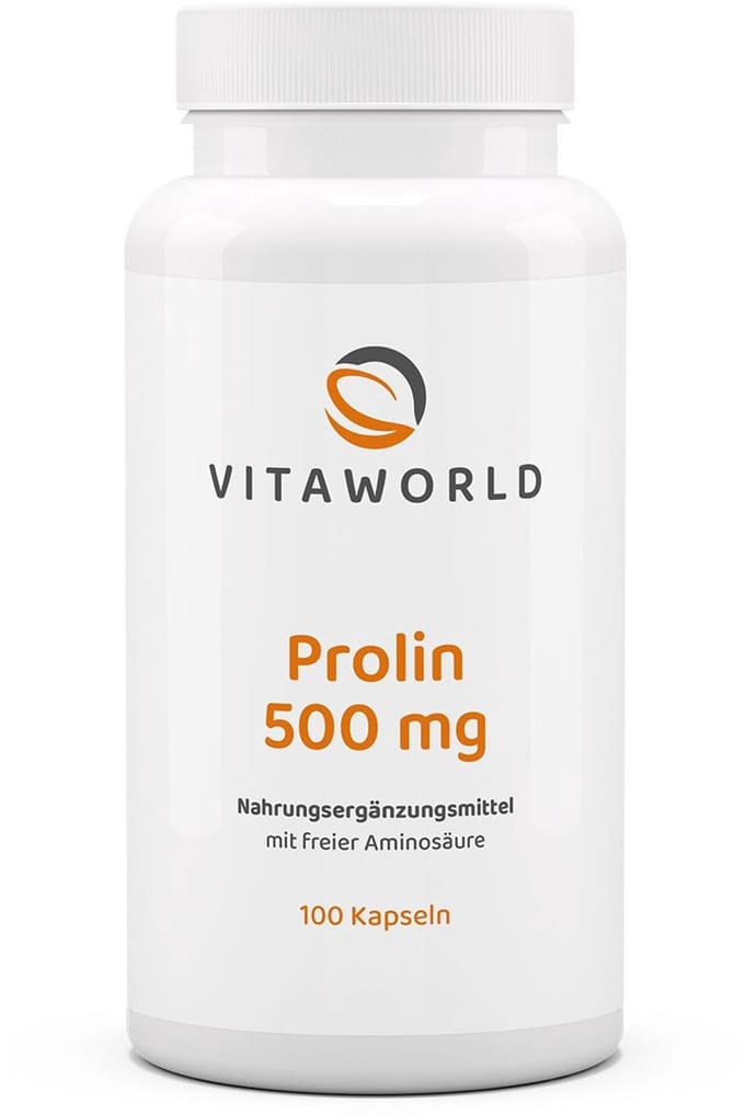 Vitaworld L-proline 500mg 100 capsules