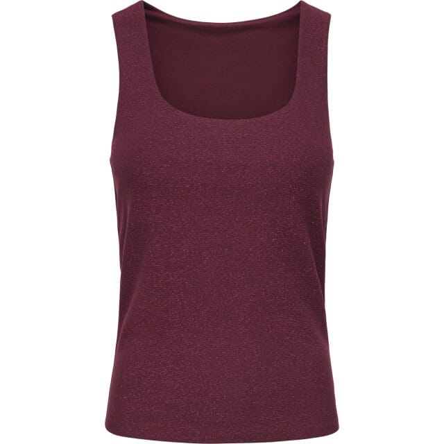 Only Onlea glitter s/l 2-ways top jrs noos chocolate tr