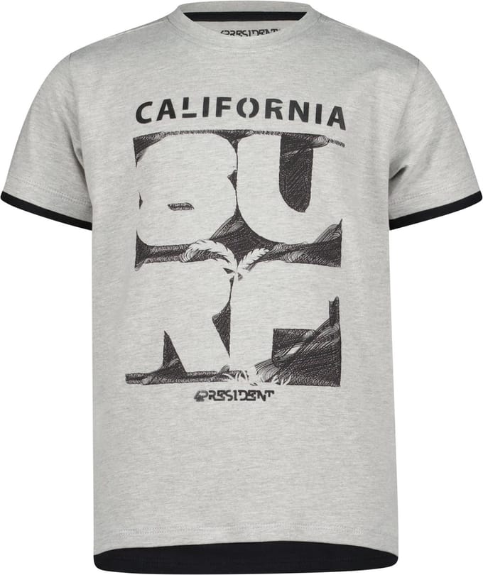 4PRESIDENT T-shirt jongens - Grey - Maat 110