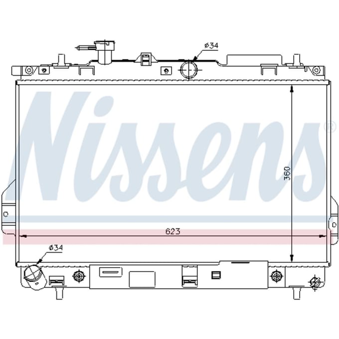 Radiator, motorkoeling NISSENS 67480