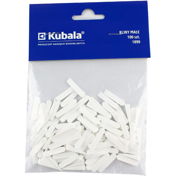 Kubala - Kleine Tegelwiggen - 100 stuks - PS Polystyreen - Wit