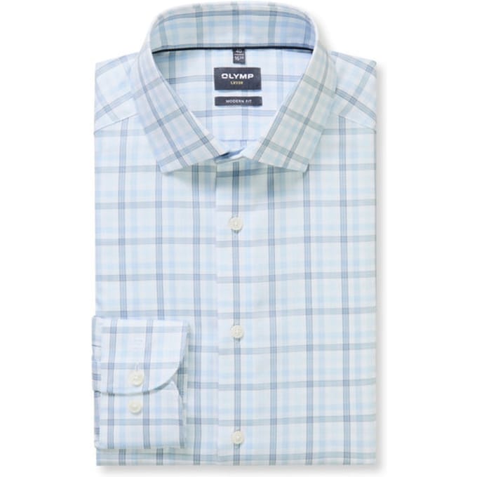 OLYMP Luxor Overhemd, Modern Fit, Global Kent, Bleu