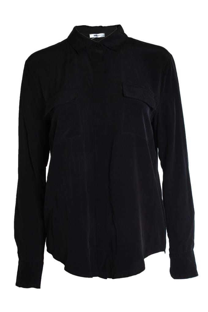 Anine Bing, zwarte shirt met zakken