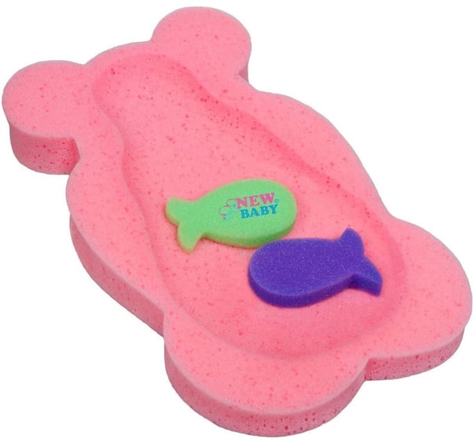 New Baby BASIC badzitje schuim 58cm roze - Badmatje baby