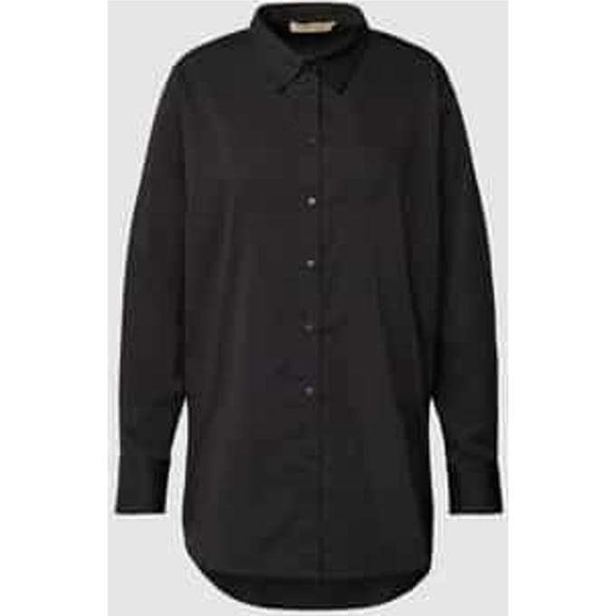 Overhemdblouse met kentkraag en knoopsluiting