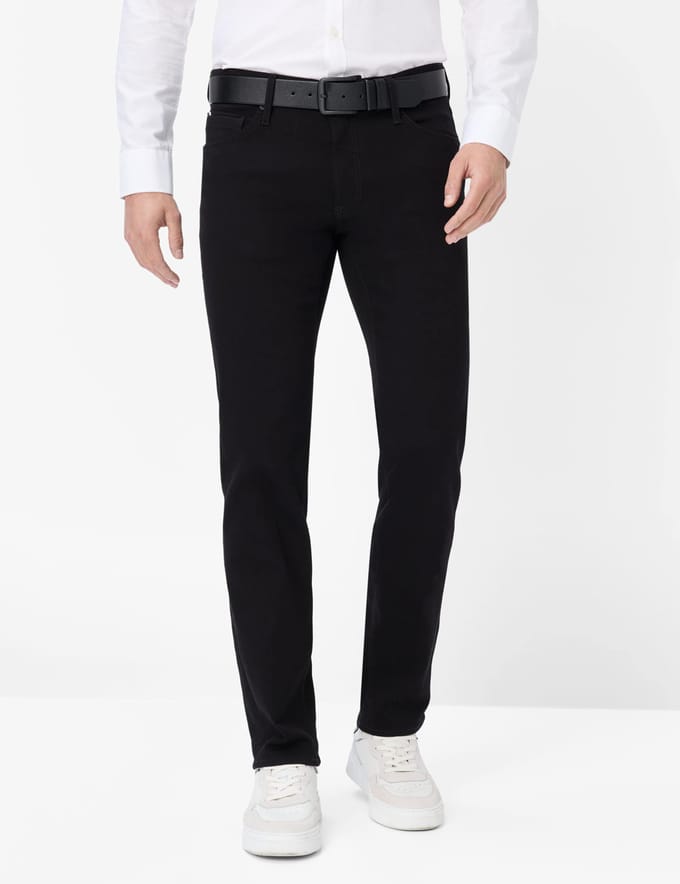 Brax Heren Jeans  Style CHUCK PERMA BLACK, denim perma zwart, maat 52/34