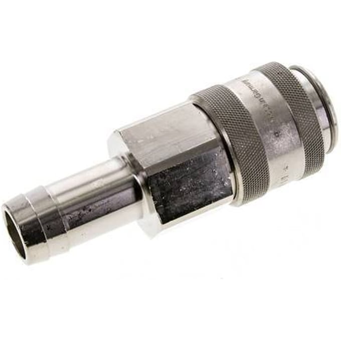 Vernikkeld Messing DN 19 Luchtkoppeling Snelkoppeling 25 mm Slangpilaar Double Shut-Off