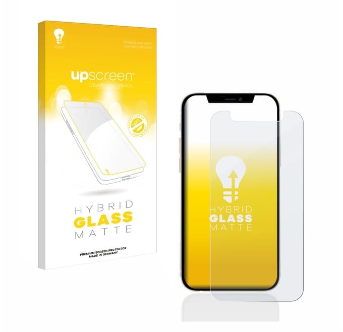 upscreen - Screenprotector voor Apple iPhone 12 mini - Folie Beschermfolie Beschermglas matte