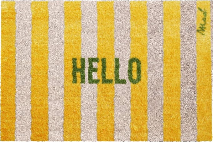 Mad About Mats - DELIA - deurmat - wasbaar - hello - droogloop/touch - 50x75cm