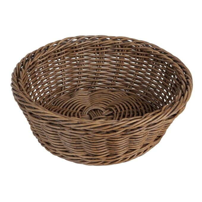Olympia Polywicker Ronde Mand Donkerbruin 220mm