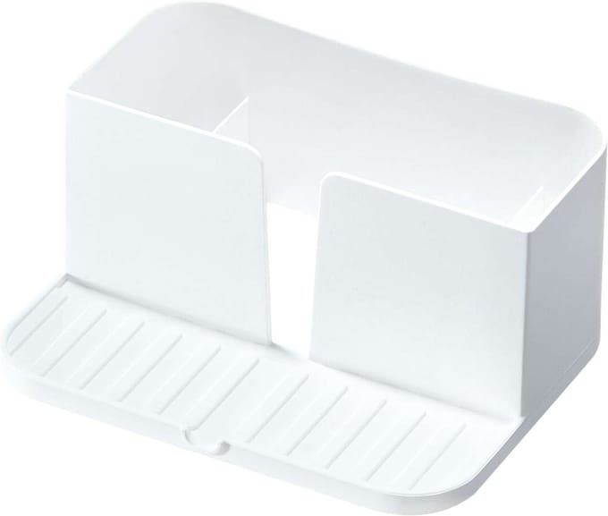 iDesign - Sink Caddy met Onderblad - Gerecycled Polypropyleen - Wit