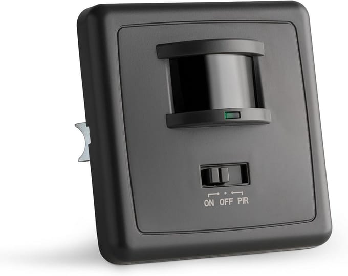 Inbouw Bewegingsmelder Binnen 160 Graden Hoek - Infrarood Sensor met Tijdsinstelling