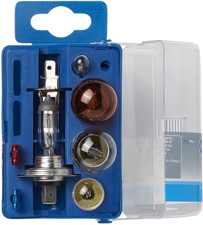 ProPlus Complete autolampenset - H7 & H1 - 8-delig - Inclusief zekeringen