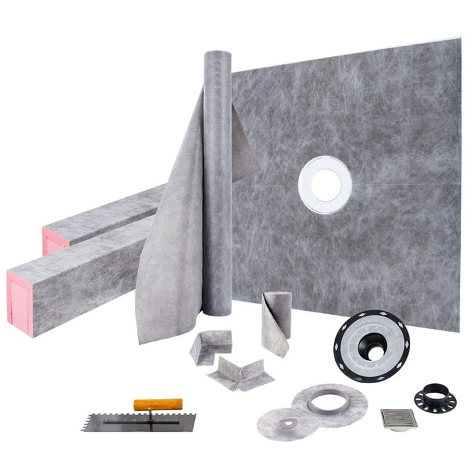 Kit d'étanchéité pour douche Kit de douche Receveur 48''x48'' avec Bonde Centrale PVC