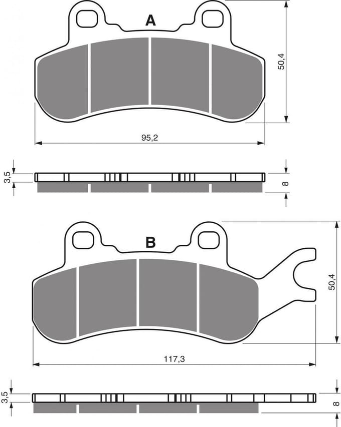 plaat de frein goud fren pour quad can-am 976 defender 2016 avg neuf