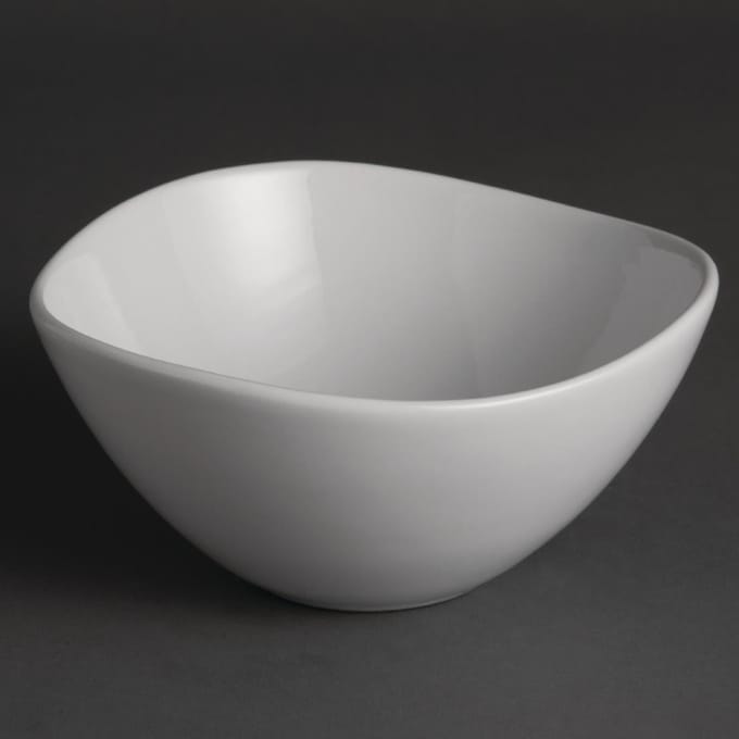 Olympia Whiteware golvende kommen 15cm (12 stuks)